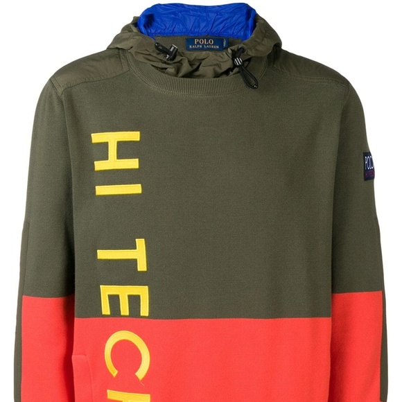 Polo Ralph Lauren Hi Tech Sweater Hoodie Pullover - Picture 2 of 5